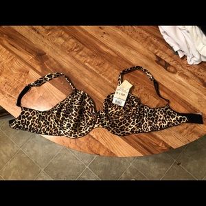 Vintage cheetah print bra